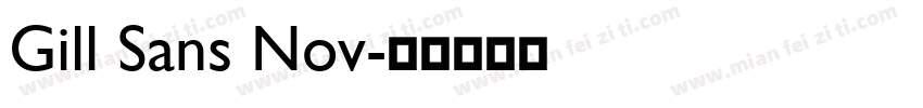 Gill Sans Nov字体转换